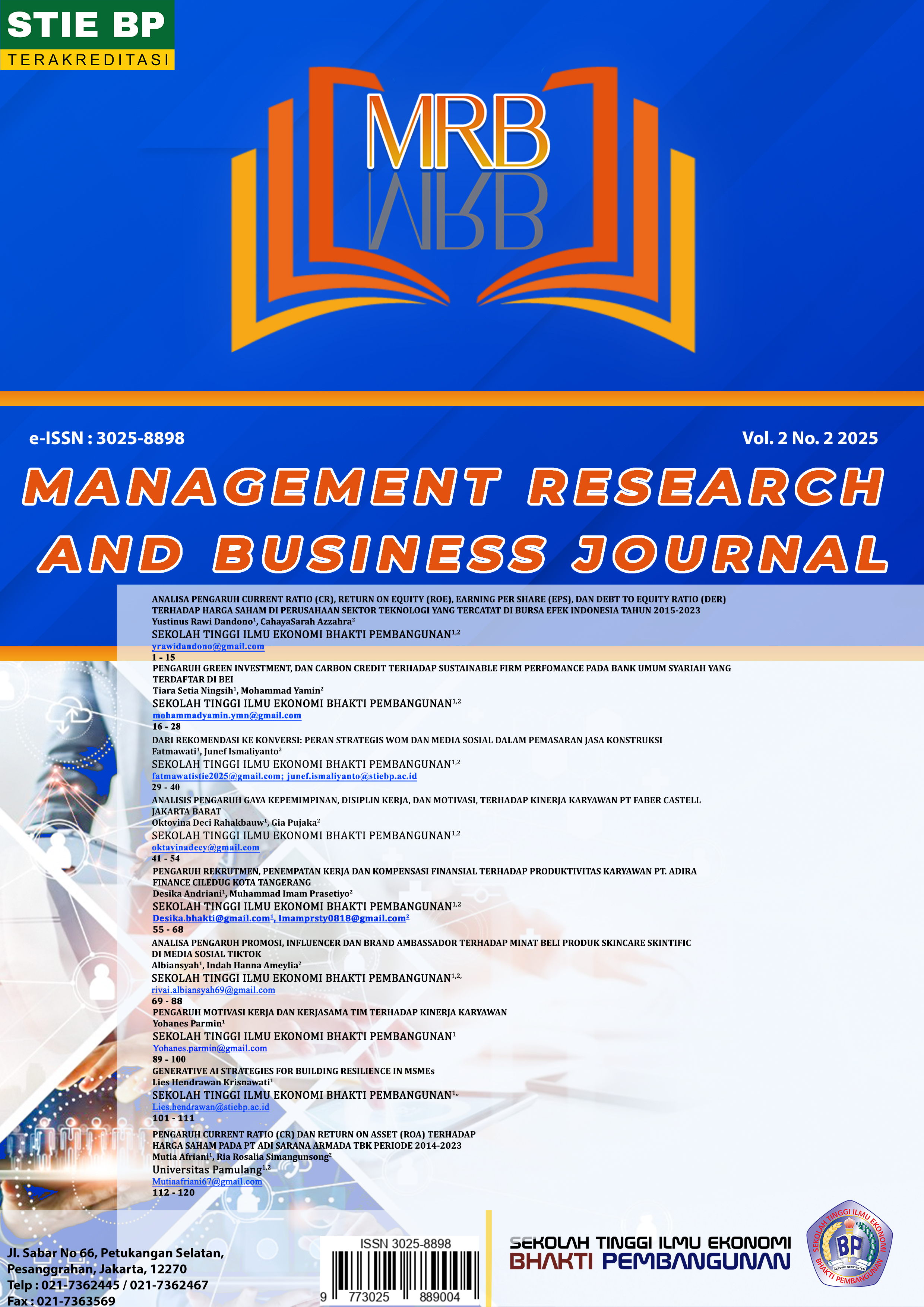 					View Vol. 3 No. 1 (2025): Edisi : Agustus 2025
				