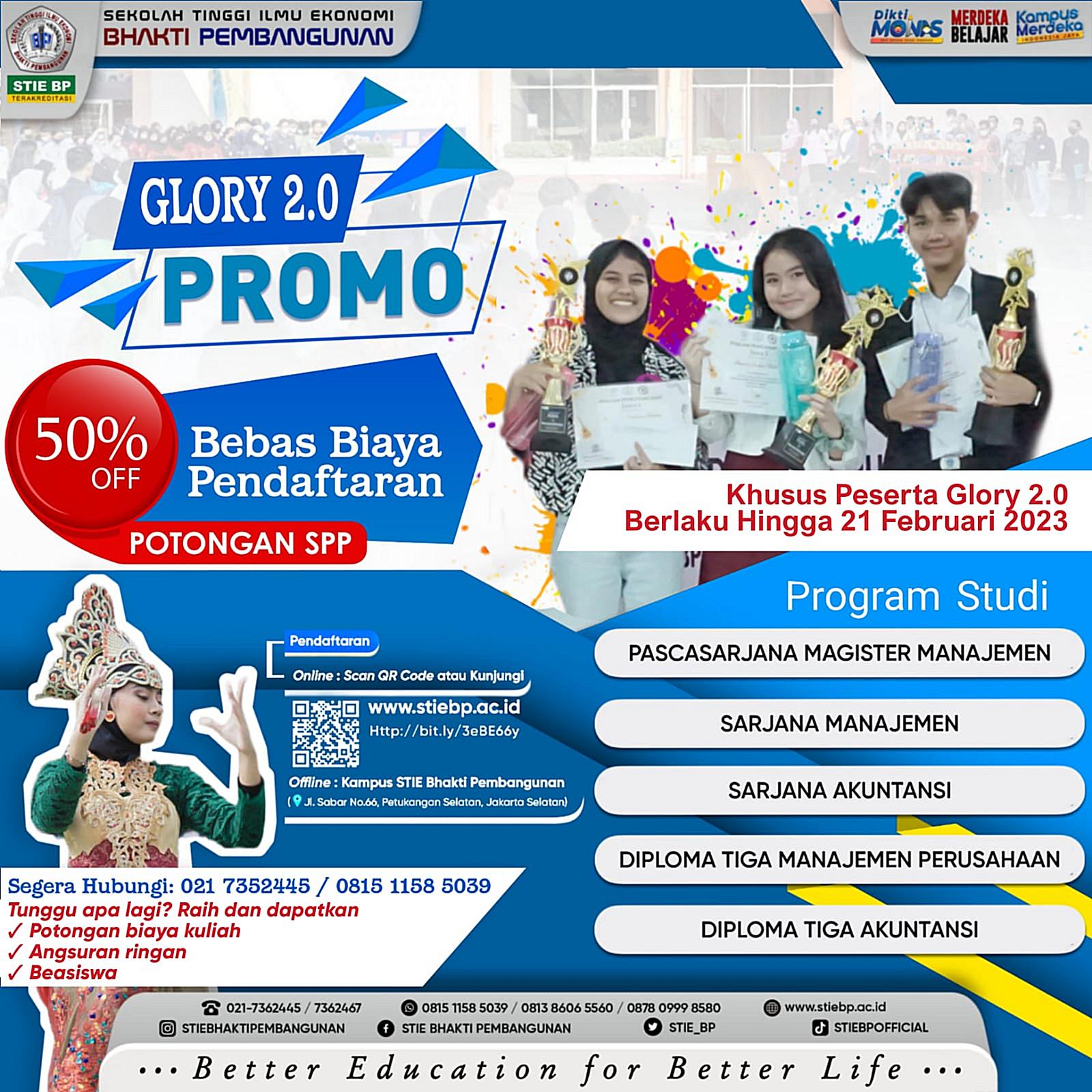 Promo Glory | STIE BHAKTI PEMBANGUNAN